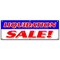 Signmission LIQUIDATION SALE BANNER SIGN 50% closing lease bankrupt moving must go B-72 Liquidation Sale - alternate 1
